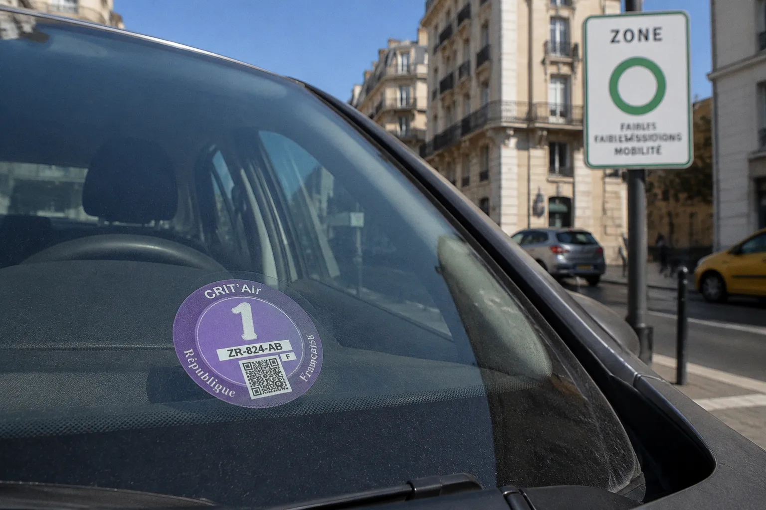 Vignette Crit'Air et location de voiture : le fonctionnement